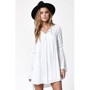 Volcom Peaceazy Bell Sleeve Babydoll Dress